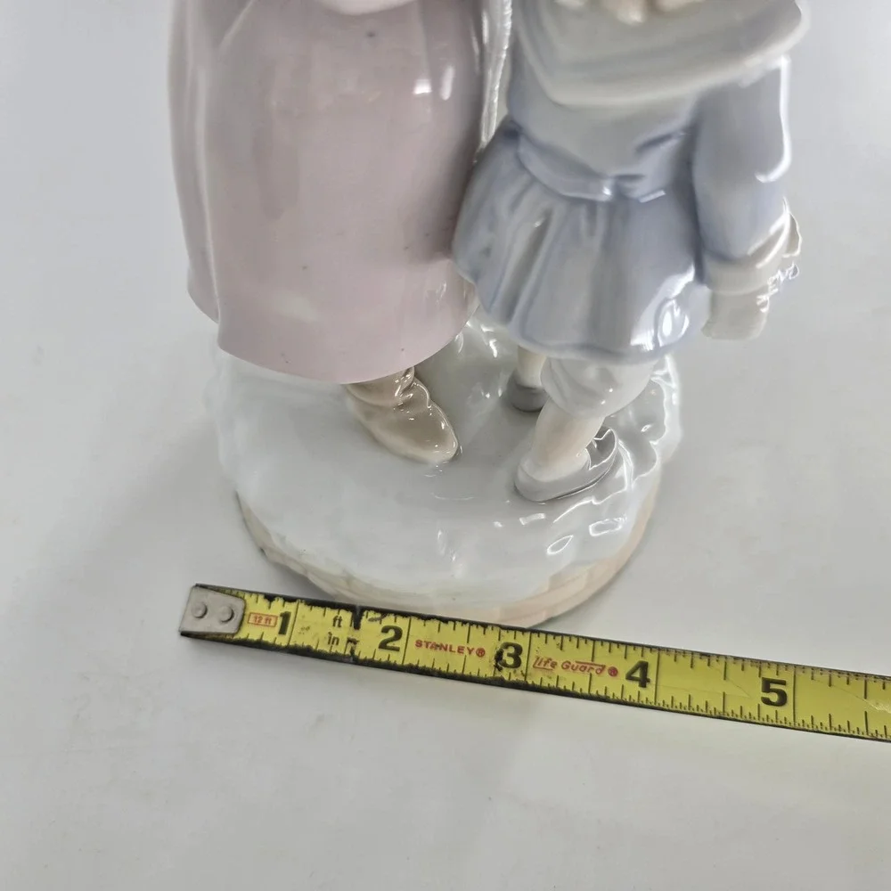 Vintage Porcelain Santa Claus Music Figurine Plays Santa Claus is Coming to Town